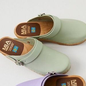 Mia Made in Sweden Alma Leather Clogs